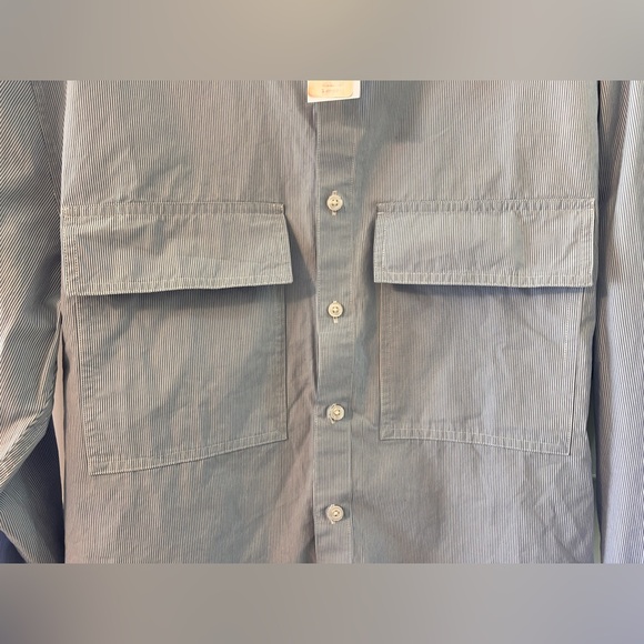 Abercrombie & Fitch Blue Striped Button Down - Picture 6 of 11